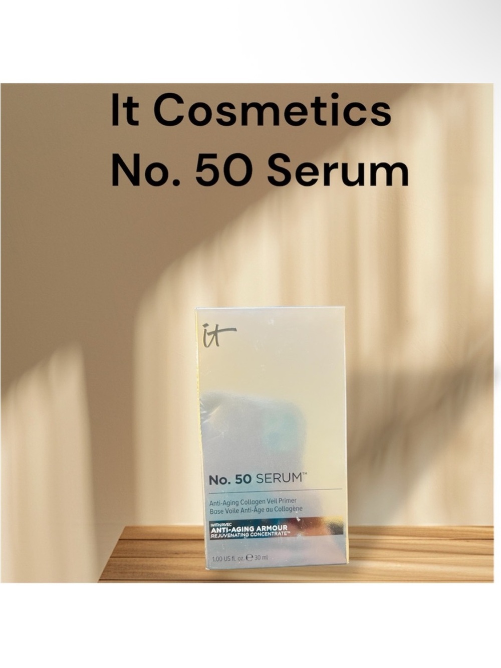 it cosmetics No. 50 Serum - Iridescent White Box with Hints of Blue